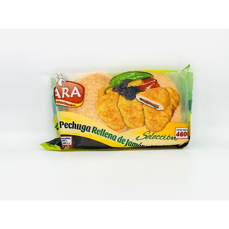 POLLO PECHUGA RELL JAMON/PIMIENTO 460 GR